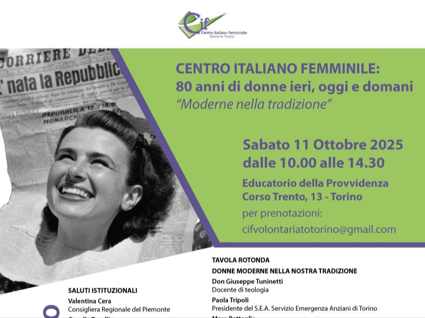 CIF TORINO - 80 anni di donne di ieri, oggi e domani