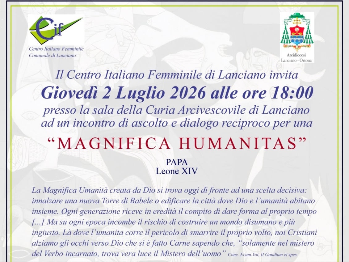 CIF LANCIANO “Magnifica Umanitas”