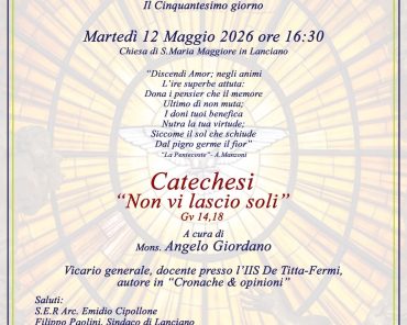 CIF LANCIANOCatechesi “Non vi lascio soli”